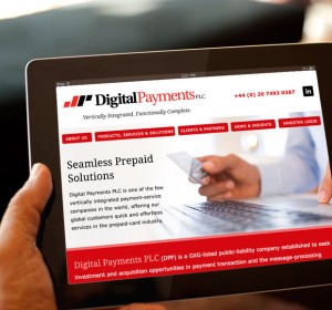 <span>- dp1 -</span>Digital Payments Website, Tablet View