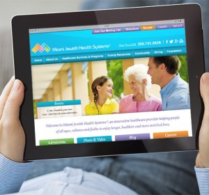 <span>- mjh2 -</span>Miami Jewish Health Systems Website, Tablet View